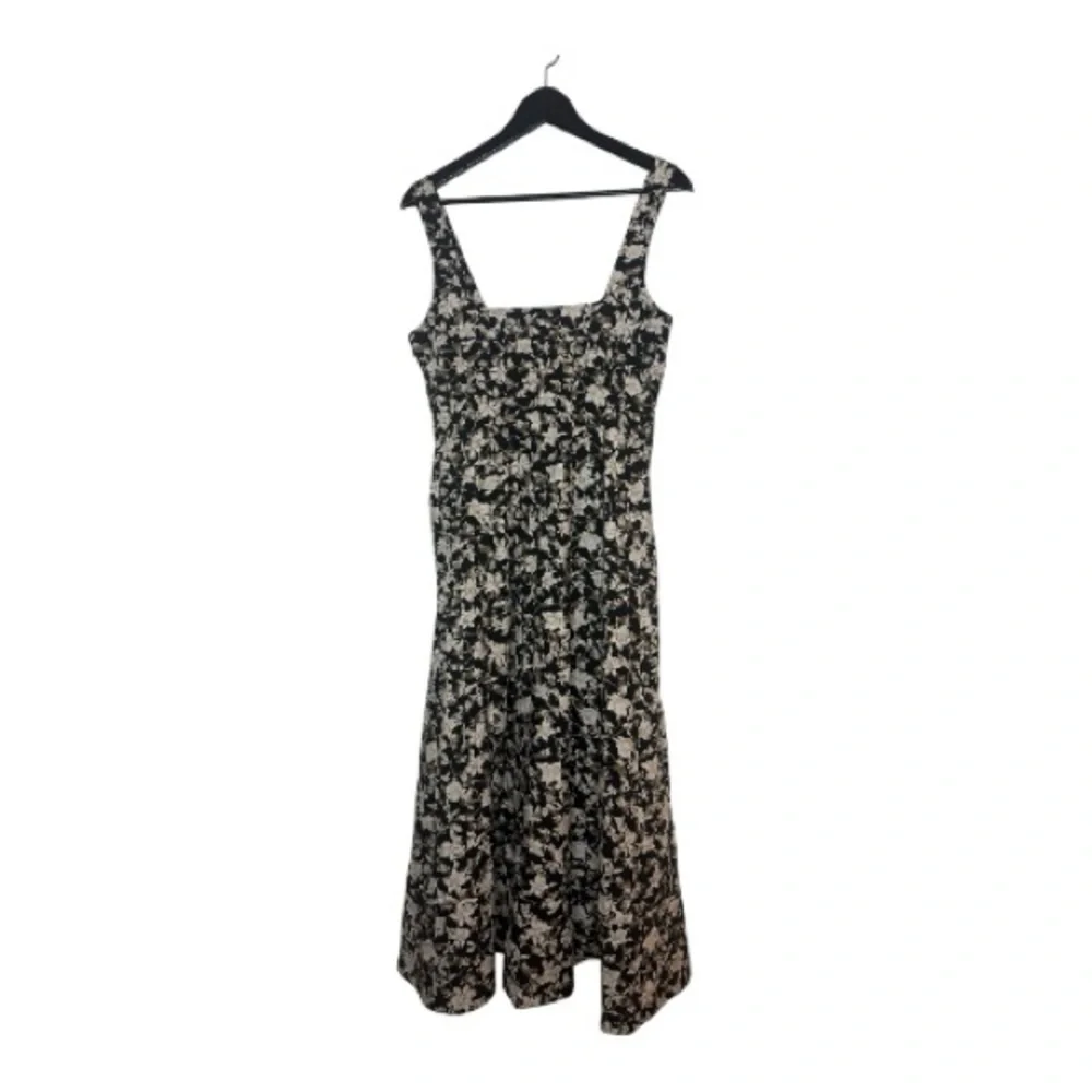 Club Monaco Black and White Floral Printed Square Neck Midi Dress Size 4 NWT - Picture 9 of 10